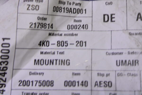 Audi Support For Coolant Regulator 4K0805201