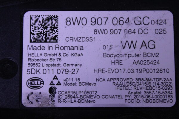 Audi A4 Body Control Module 8W0907064Gc