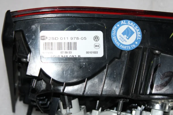 Volkswagen Golf 2016 Rear Left Tailgate Headlights 5Gm945093B