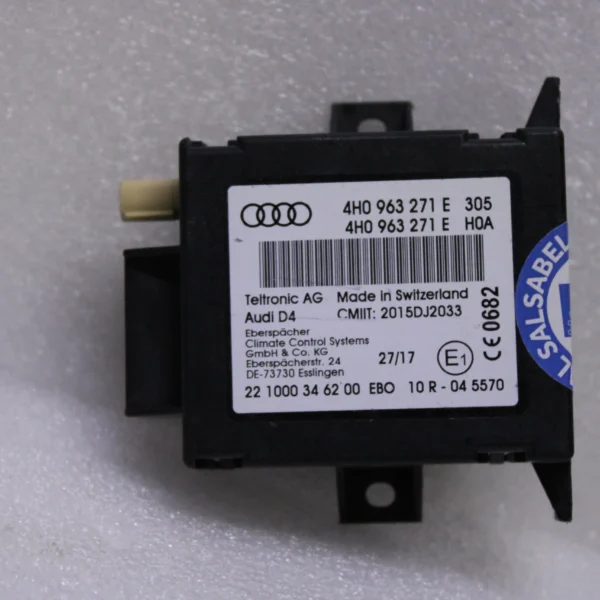 Audi Q5 Block Heater Control Unit Sensor 4H0963271E