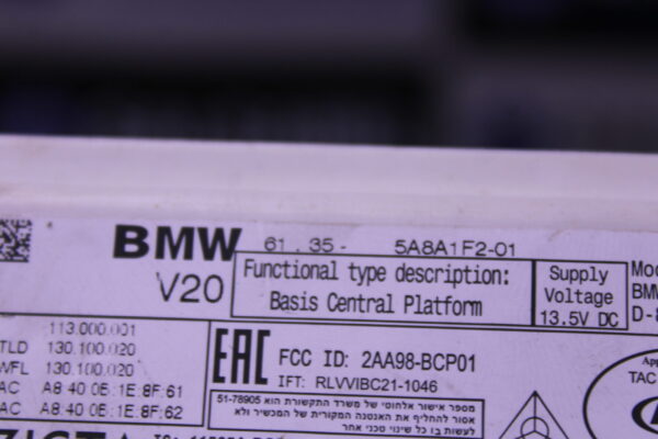 Bmw Xm Series G09 Fuse Box Body Domain Controller Bdc Module 61355A8A1F2