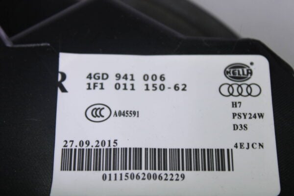 Audi A6 2012 Front Headlight 4Gd941006