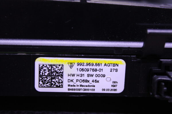 Porsche 911 Carrera Interior Roof Lighting 992959551