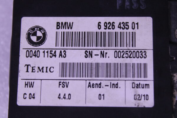 Bmw X5 E70 Seat Module 61356926435