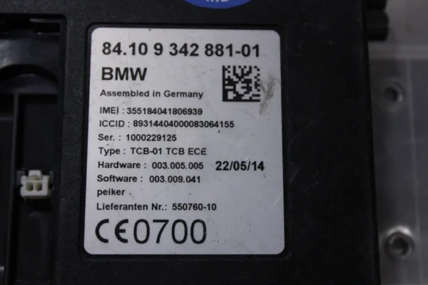 Bmw Telematic Control Module Unit 84109342881