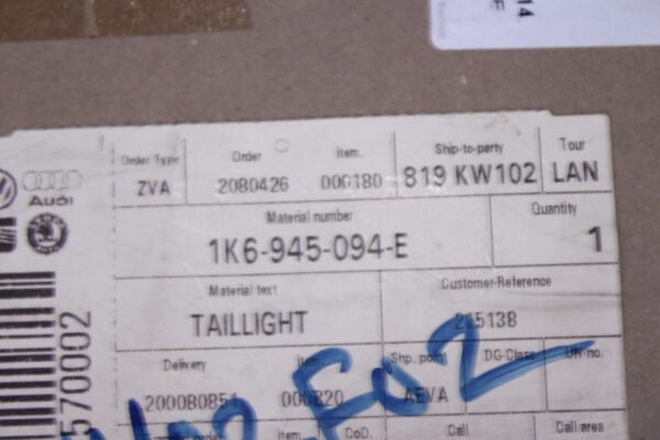 Volkswagen Tail Lights 1K6945094E