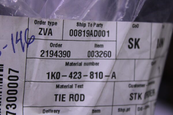 Audi A3 Track Rod 1K0423810A
