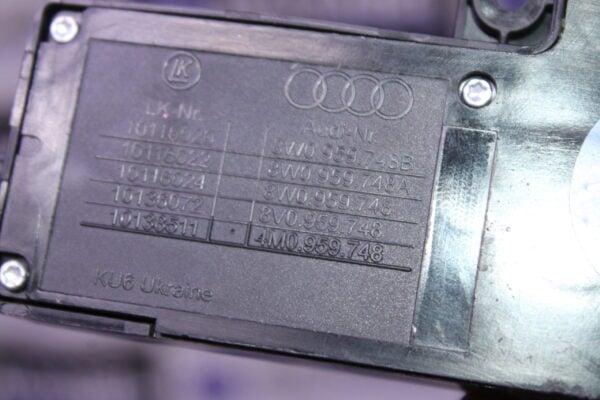 Audi A4 Switch For Seat Back Rest Adjustment Right 4M0959748