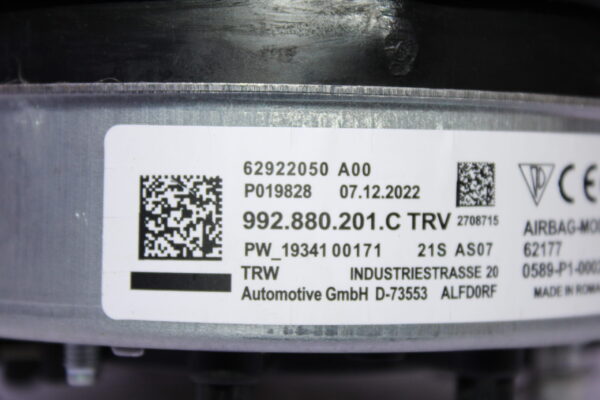 Porsche 911 Steering Wheel Airbag 992880201C