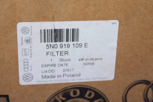 Volkswagen Fuel Filter With Flange Contains 5N0919109E