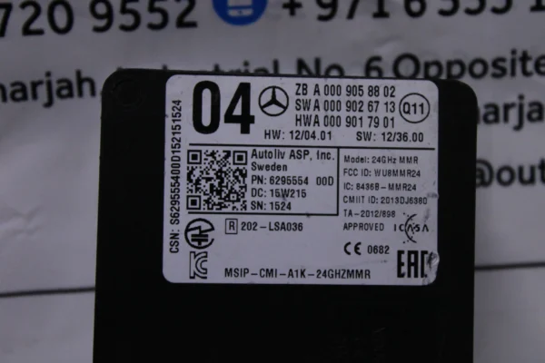Mercedes Benz Rear Left Or Right Blind Spot Module Radar Sensor 0009058802