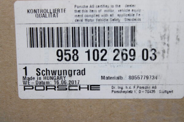 Porasche Cayenne 92A 2016 Flywheel 95810226903