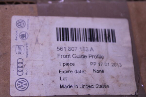 Volkswagen Bumper Guide Bracket Left 561807183A