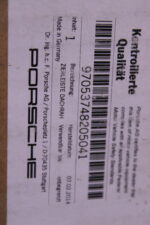 PORSCHE TRIM DISCONTINUED PART BLACK 97053748205041