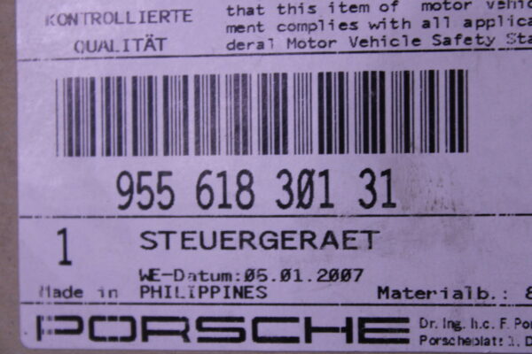 Porsche Control Unit For Adaptive Suspension 95561830131