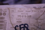 VOLKSWAGEN COOLANT HOSE 7P0819308
