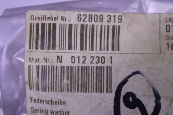 Porsche Rear Seat Attachment Spring Washer N0122301