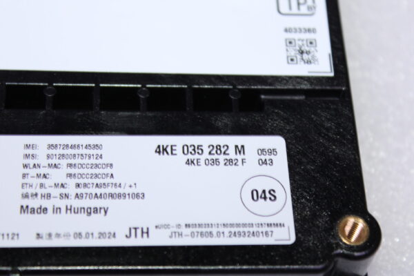 Audi Control Unit For Emerg 4Ke035282M