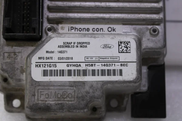 Ford Ecosport Gps Navigation Control Unit Module H5Bt14G371Bec Dtr26784