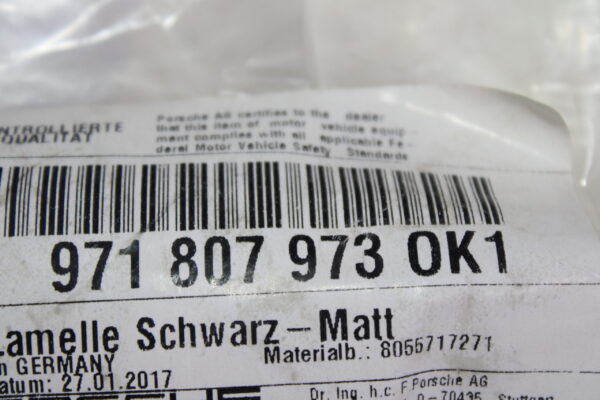 Porsche Bumper Trim 971807973Ok1