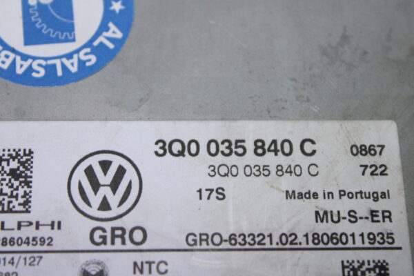 Volkswagen Control Unit 3Q0035840C