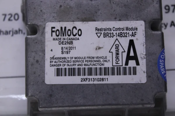 Ford Mustang Srs Rcm Airbag Computer Control Module Br3314B321Af