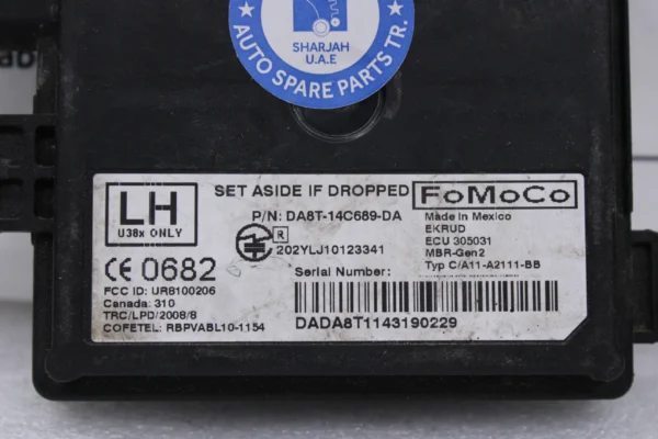 Ford Edge Rear Blind Spot Radar Unit Da8T14C689Da