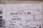VOLKSWAGEN DOOR SEAL INNER 5N0867911A 9B9 - Image 3