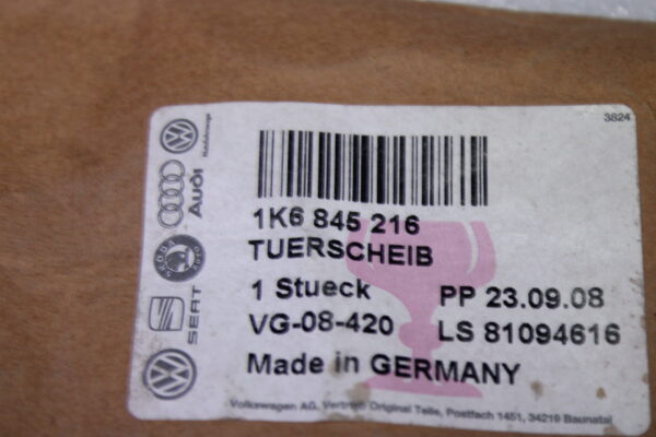 Volkswagen Door Window 1K6845216