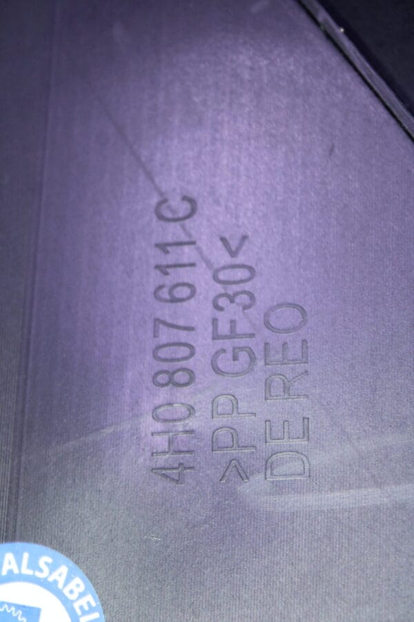 Audi A8 Closing Element Lower 4H0807611C