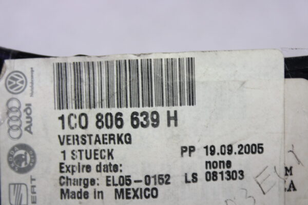 Volkswagen Reinforcement For Headlight Mounting 1C0806639H