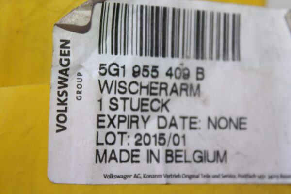 Volkswagen Aero Wiper Arm 5G1955409B