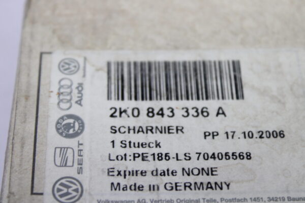 Volkswagen Hinge Complete For Sliding Door 2K0843336A