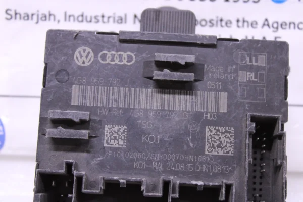 Audi R8 Rs7 Control Door Unit 4G8959792J