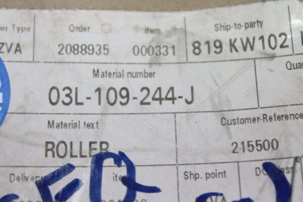 Volkswagen Idler Pulley 03L109244J