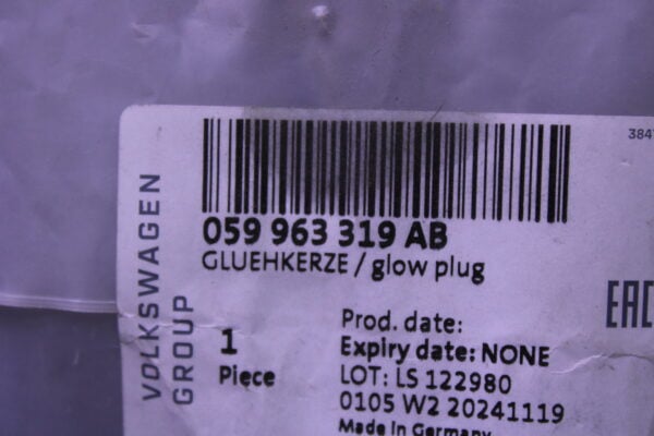 Audi A3 Glow Plug 059963319Ab