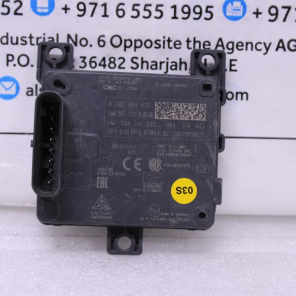 V.W GOLF MK8 Front Radar Sensor 5WA907572A