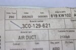 VOLKSWAGEN AIR GUIDE 3C0129621
