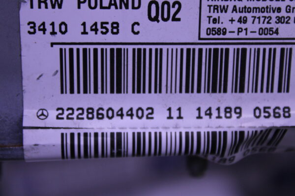 Mercedes Benz Rear Door Airbag 2228604402