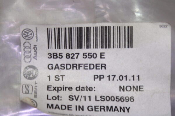 Volkswagen Gas Filled Strut 3B5827550E