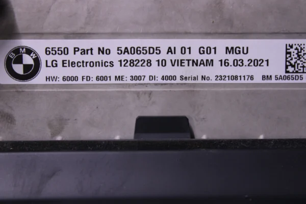 Bmw G01 G02 G08 Central Information Display 65505A065D5