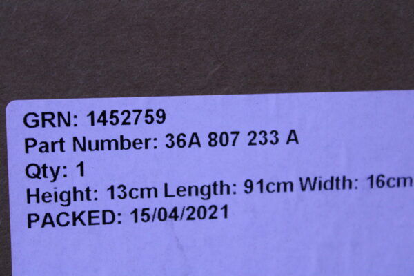 Bentley Closing Element 36A807233A