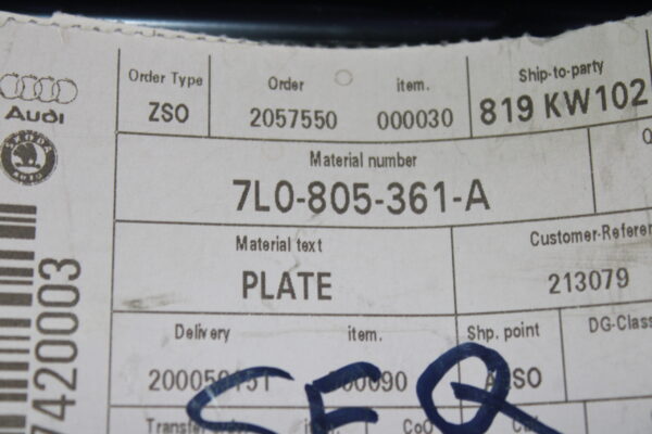 Volkswagen Closimg Element 7L0805361A