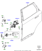 RANGE ROVER VOUGE 2024 DOOR REAR RIGHT LR159300