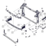 PORSCHE CAYENNE SIDE MEMBER LEFT LOWER PAB802037-T