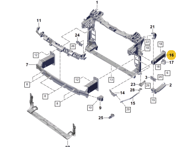 Porsche Cayenne Side Member Left Lower Pab802037-T Porsche Cayenne Side Member Left Lower Pab802037-T