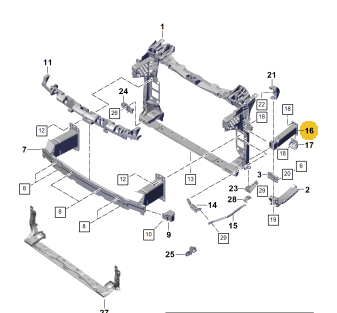 Porsche Cayenne Side Member Right Lower Pab802038-T Porsche Cayenne Side Member Right Lower Pab802038-T