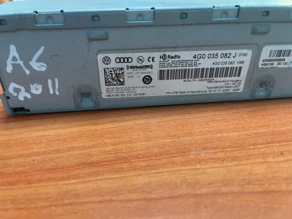 Audi Radio Audio Receiver 4G0035082J