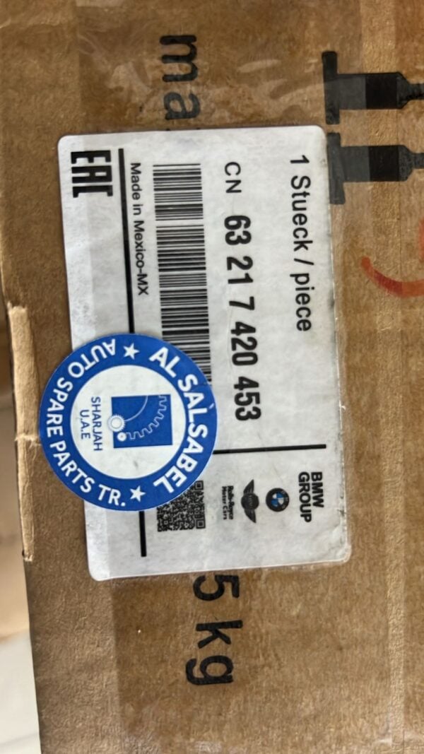 Bmw Rear Light In Trunk Lid Left 63217420453