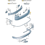 AUDI A8 4H0 2014-2016 REAR COVER FOR TOWING EYE 4H0807441B